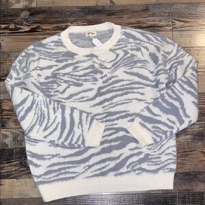 NWT Adora Zebra print sweater size 2X